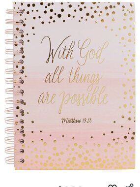 "With GOD ALL Things Possible" Matthew 19:26 Journal